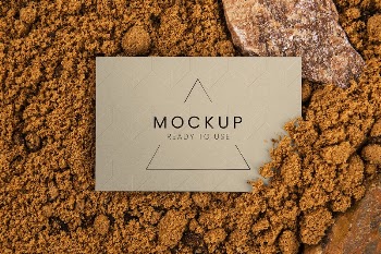 Brown blank business card mockup | Free PSD Mockup - rawpixel