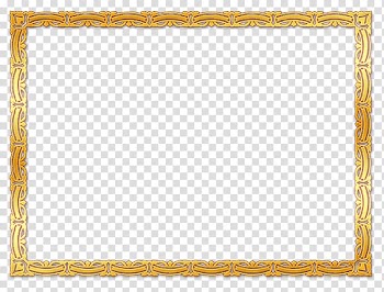 Brown border, Frames Gold , orange frame transparent background PNG clipart