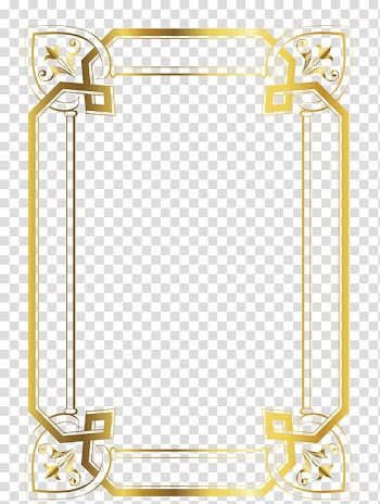 Brown border , , Gold frame transparent background PNG clipart