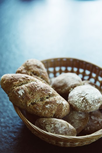 Brown Bread on Brown Woven Basket