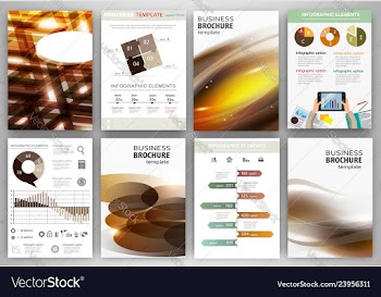 Brown business backgrounds and abstract concept vector image