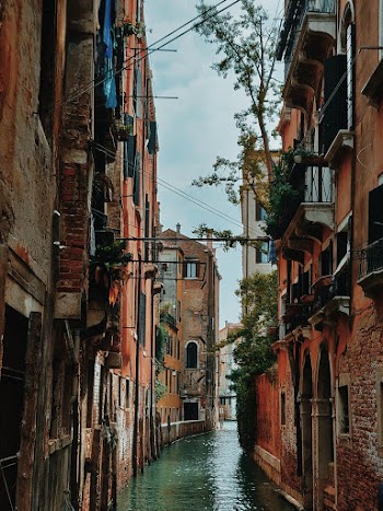 Brown Canal Houses