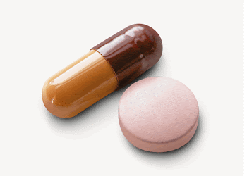 Brown capsule pills, collage element | Free PSD - rawpixel