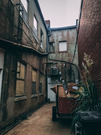 Brown Cart in Alley