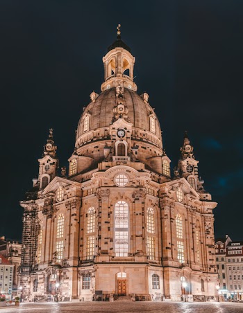 Brown Cathedral at Night