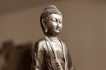 Brown Ceramic Chinese Figurine