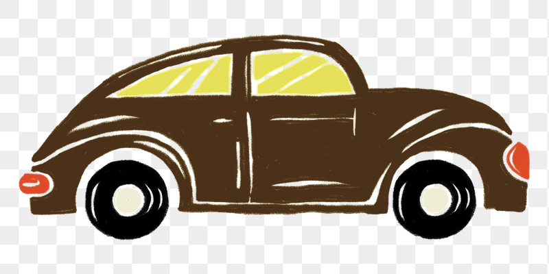 Brown classic car png sticker, | Free PNG Illustration - rawpixel