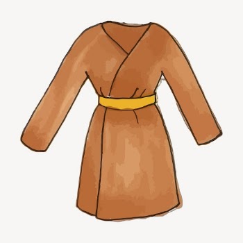 Brown coat, apparel, marker art | Free Photo - rawpixel