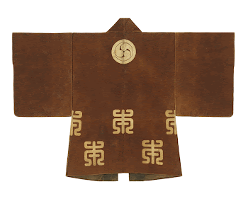 brown coat; circular emblem on back | Free Photo - rawpixel