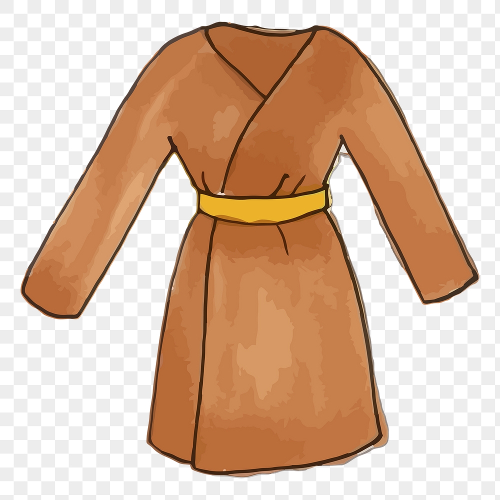 Brown coat png sticker, apparel, | Free PNG - rawpixel