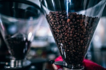 Brown Coffee Beans on Glass Container