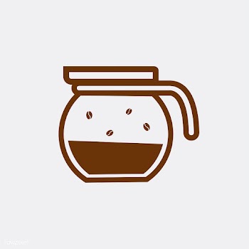 Brown coffee pot logo vector | Free stock vector - 503391