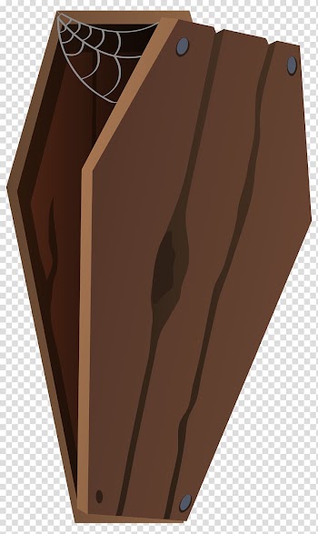 Brown coffin illustration, Coffin Halloween , Vertical Coffin transparent background PNG clipart