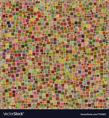 Brown colorful square mosaic design pattern vector image