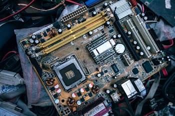 Brown Computer Motherboard