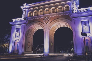 Brown Concrete Arch