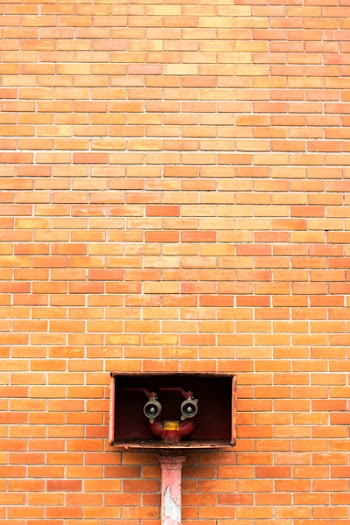 Brown Concrete Brick Wall