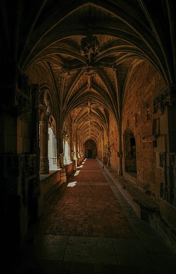 Brown Concrete Building Hallway