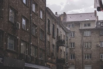 brown concrete buildings
