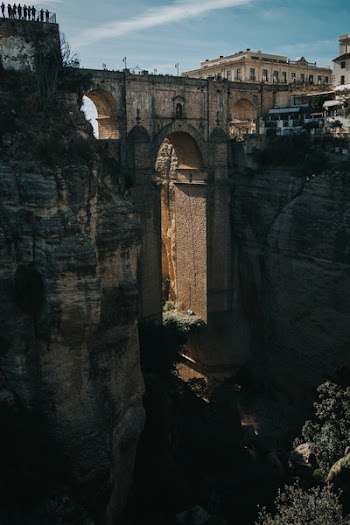 Brown Concrete Castle Near Mountain
