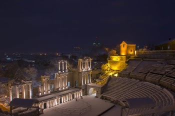 Brown Concrete Coliseum during Nighttime