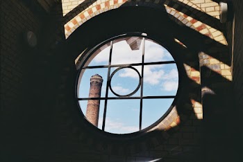 Brown Concrete Framed Window