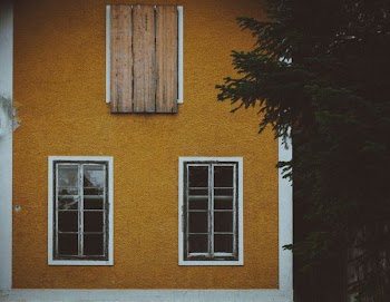 brown concrete house near green tree