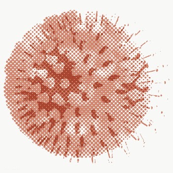 Brown coronavirus cell under microscope design element | Free  transparent png - 2320365