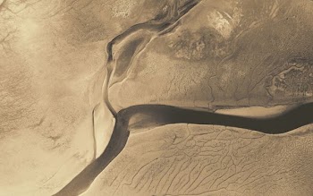 brown desert on top view