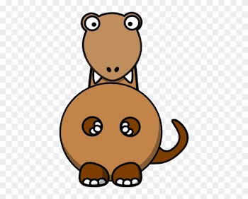 Brown Dinosaur Clip Art - Dinosaur Clipart