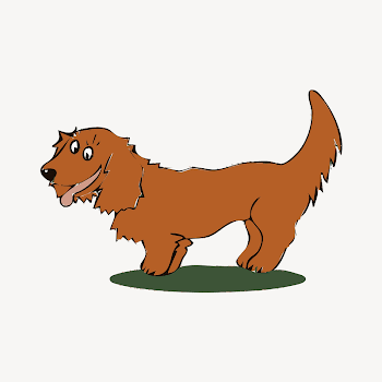 Brown dog clipart illustration psd. | Free PSD - rawpixel