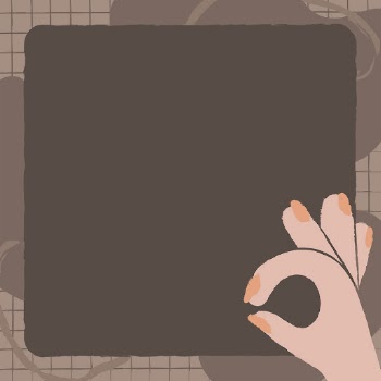 Brown doodle frame background, ok | Free Vector - rawpixel