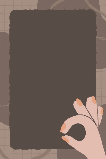 Brown doodle frame background, ok | Free Vector - rawpixel