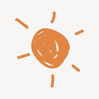 Brown doodle sun clipart vector | Free Vector - rawpixel