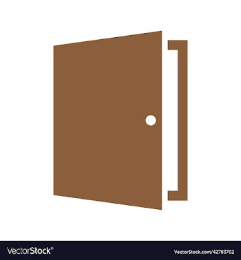 brown door solid icon
