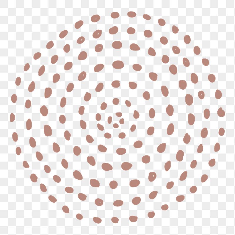 Brown dots png circle sticker, | Free PNG - rawpixel