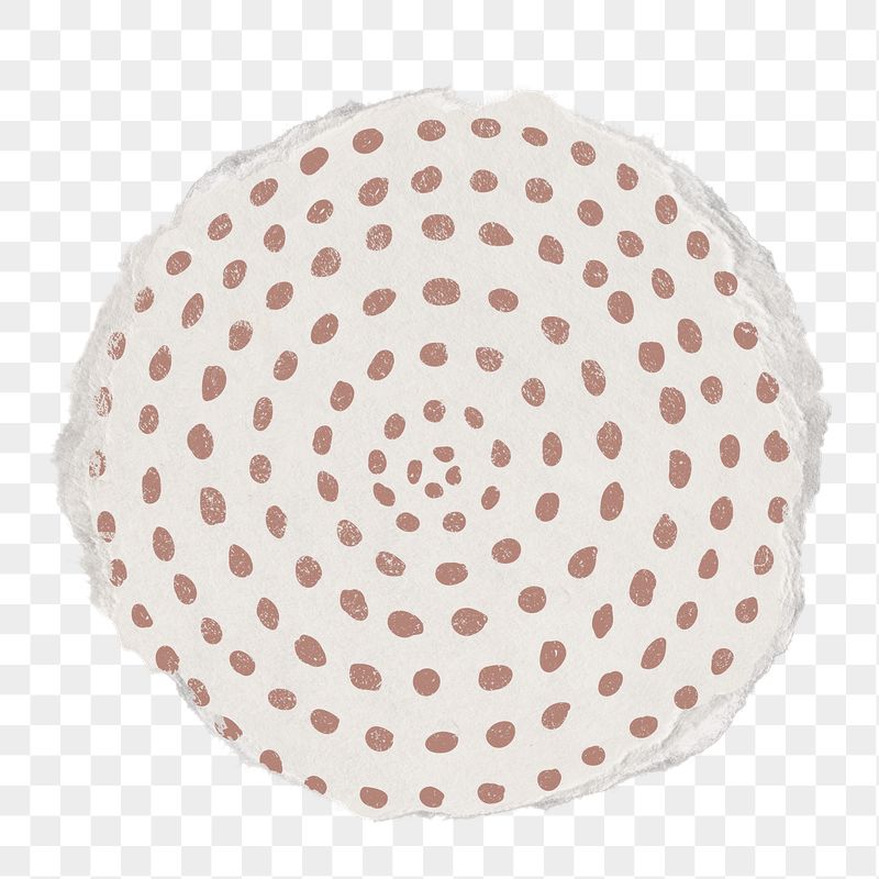 Brown dots png round sticker, | Free PNG - rawpixel