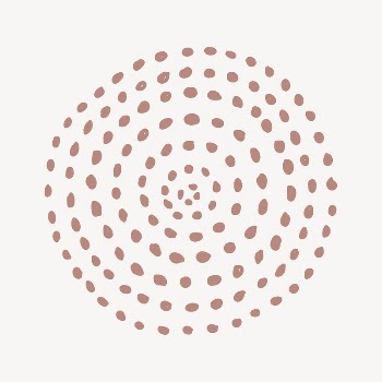 Brown dots round shape collage | Free PSD - rawpixel