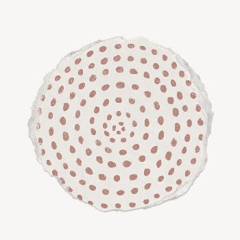 Brown dots round shape collage | Free PSD - rawpixel