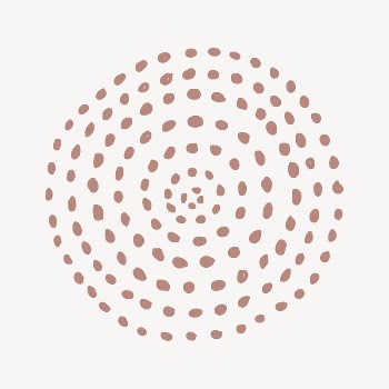 Brown dots round shape collage | Free Vector - rawpixel