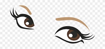 Brown Eyes Clipart Lash Clipart - Cute Eyes Cartoon