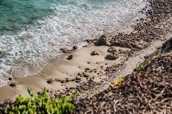 Brown Fine Sand Beside Blue Body of Water During Daytime