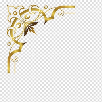 Brown floral background illustration, Borders and Frames Frames Decorative arts , Gold gorgeous transparent background PNG clipart