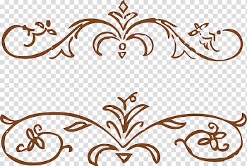 Brown floral boarders, Wire-frame model , creative design edging floral frame icon transparent background PNG clipart