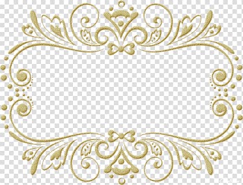 Brown floral border template, Frames Mirror Wedding Ornament, gold frame transparent background PNG clipart