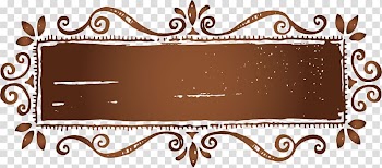 Brown floral border, Vintage clothing frame Template, coffee plaque material transparent background PNG clipart