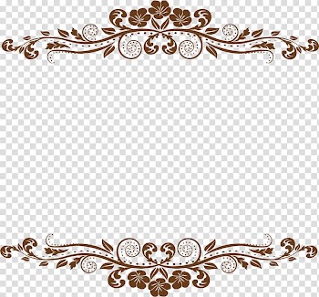 Brown floral frame, frame Euclidean , Pretty cute pattern ancient box transparent background PNG clipart