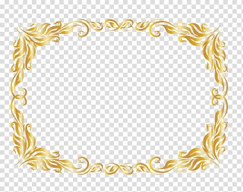 Brown floral frame , frame Page layout Tag, Gold frame transparent background PNG clipart