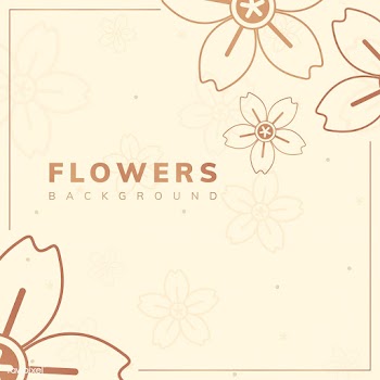 Brown floral frame | Free stock vector - 558649