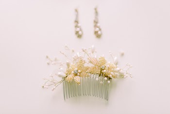 Brown Floral Hair Pin